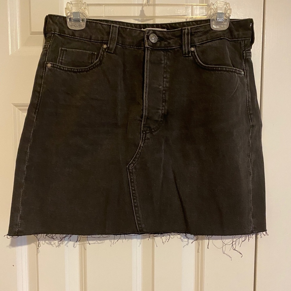 H&M Charcoal Denim Skirt